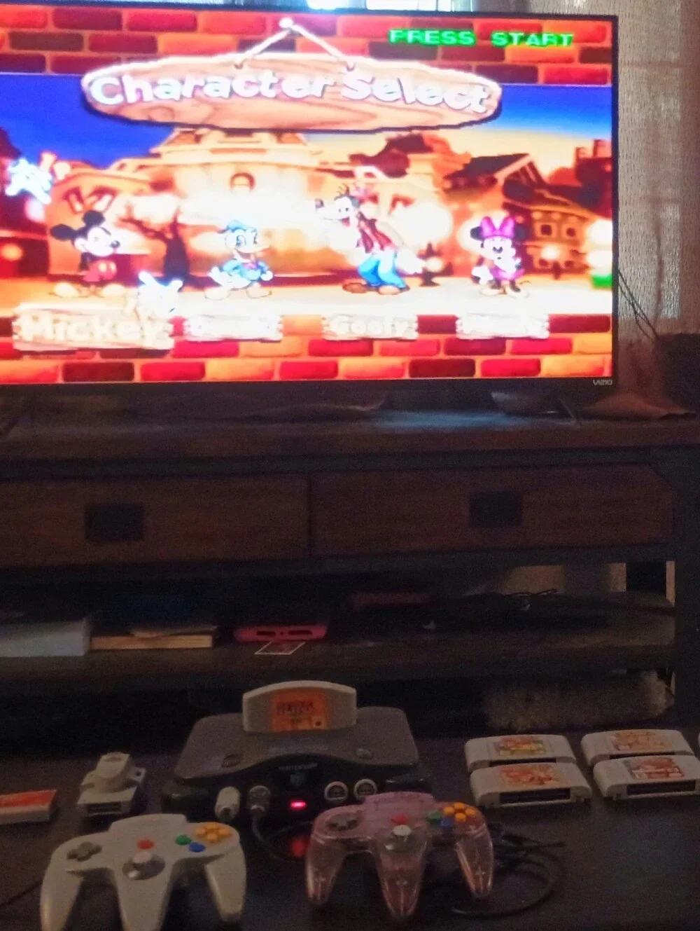 Nintendo N64 Console Bundle 2 Controllers And 7 Games